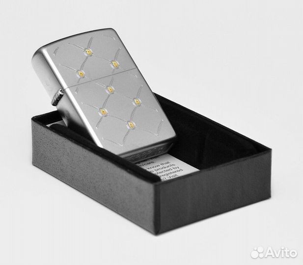 Зажигалка Zippo 205 Metal Dots Оригинал Новая