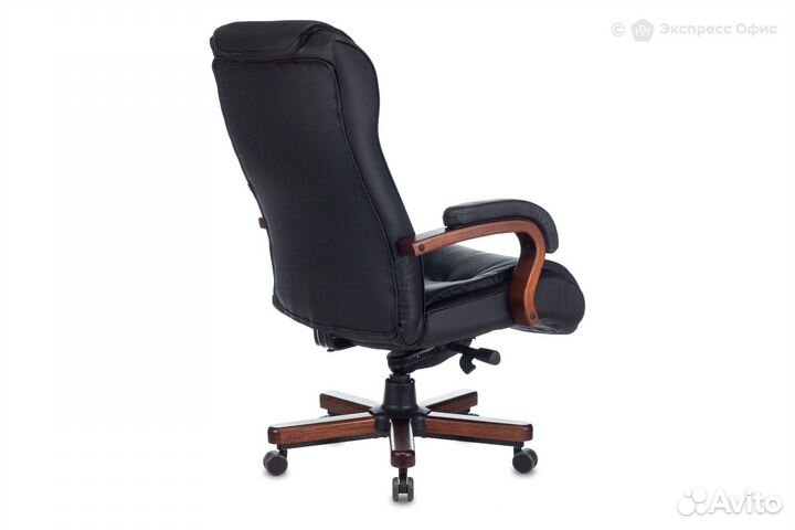 Кресло для руководителя Бюрократ T-9926walnut/blac