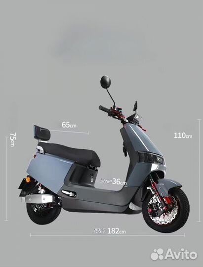 Электроскутер Кongkecheng City запас хода 90 км