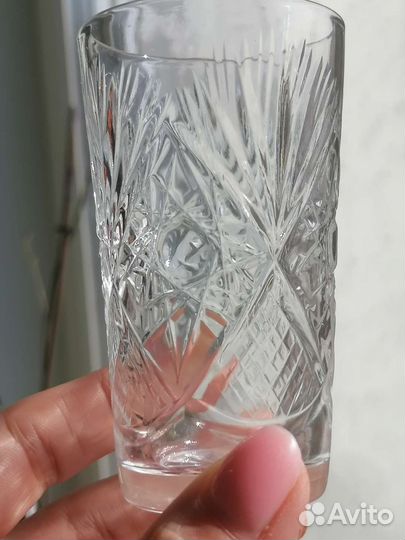 Фужеры, бокалы, рюмки хрусталь 18 предметов