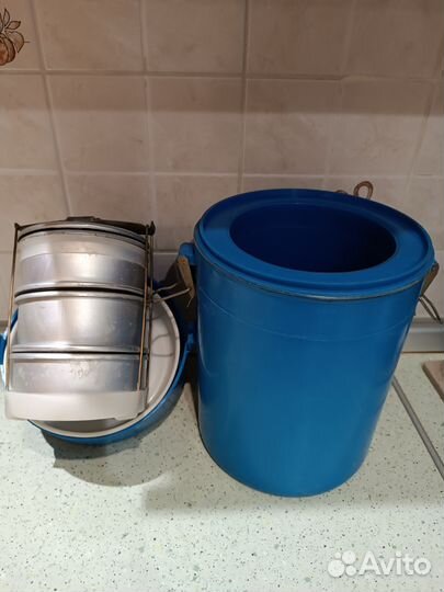 Термос для трех блюд