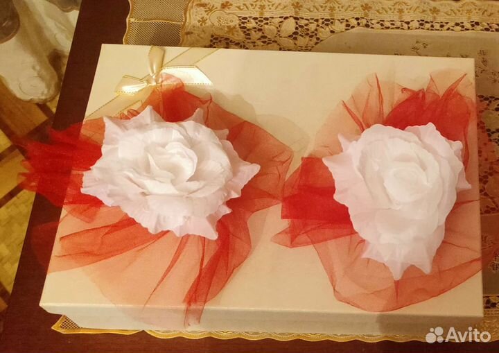 Свадебные украшения на машину. Три комплекта