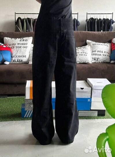 Широкие Джинсы Jaded London Solid Black новые