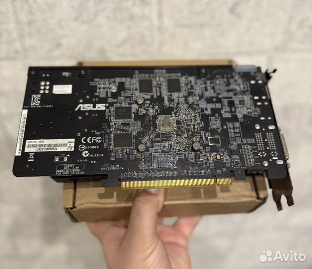 Видеокарта asus HD7770 2gb