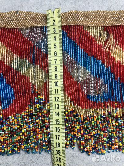 Винтажное украшения из бисера для абажура