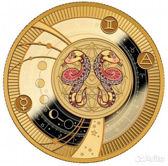 Серебряная монета кулон 