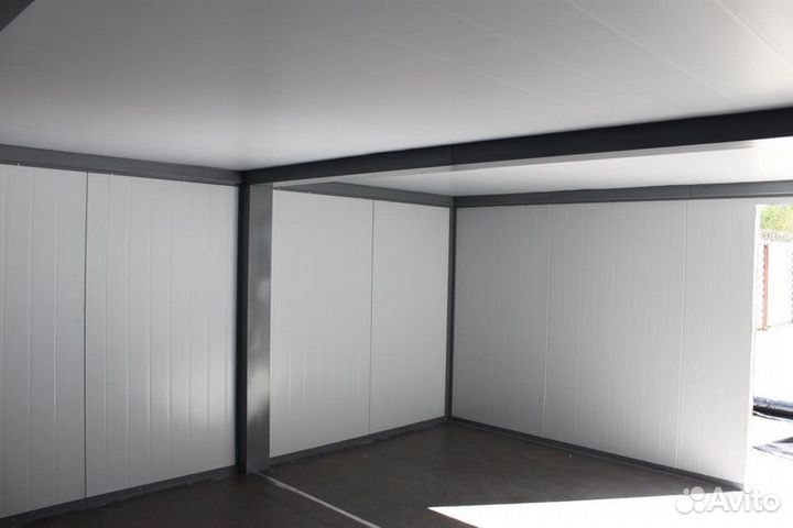 Установка боксов из сэндвич панелей