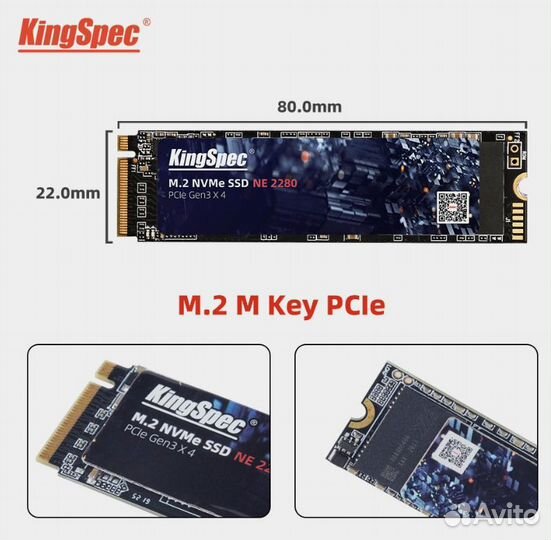 SSD M2 nvme KingSpec 4TB
