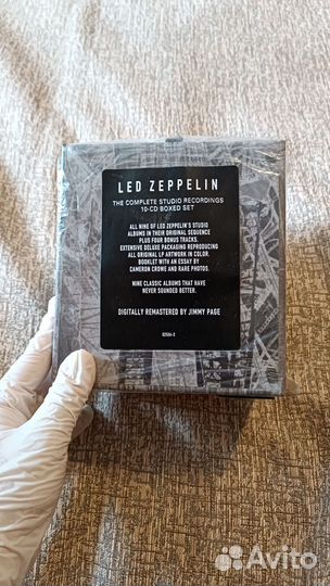 CD диск коллекционный LED Zeppelin бокс EU