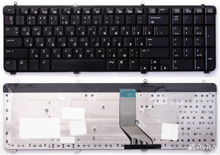 Клавиатура для HP Pavilion dv7 dv7-2000 черная