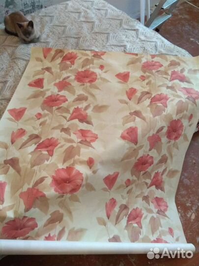 Ткань обои на дэкор(полоса 1.06*2.5)