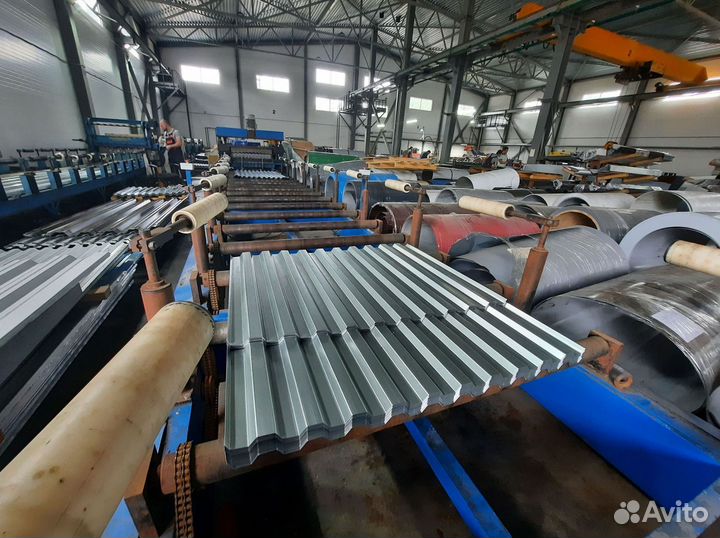 Профлист оцинкованный окрашенный С-8 0,65х1150