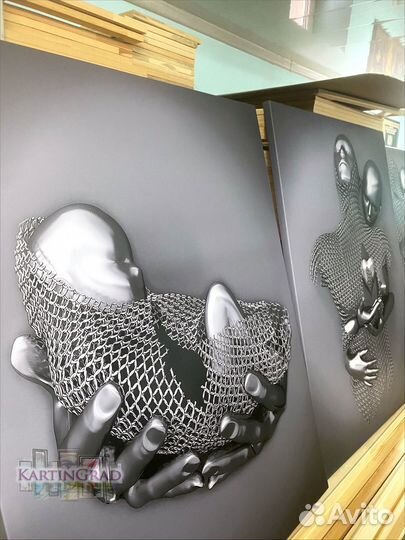 Картины на холсте Адама Мартинакиса 3Д / Арт 3