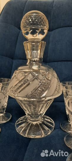 Сервиз, штоф / графин и 6 рюмок