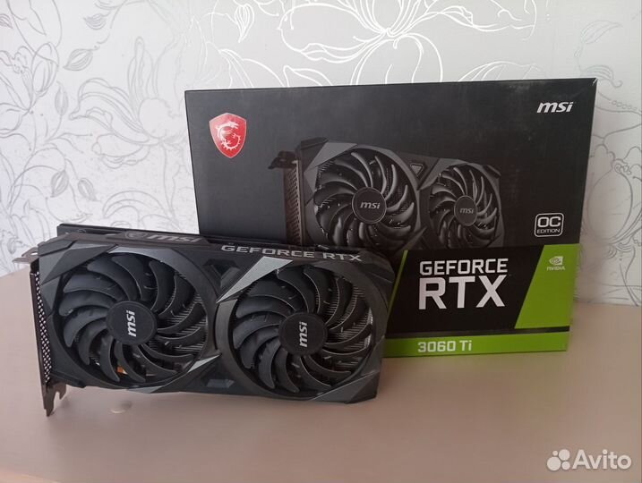 Видеокарта RTX 3060 Ti MSI ventus 2X 8G OCV1