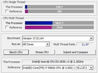 Игровой комплект Х99 2650v3 16GB 2133Мгц 10 ядер