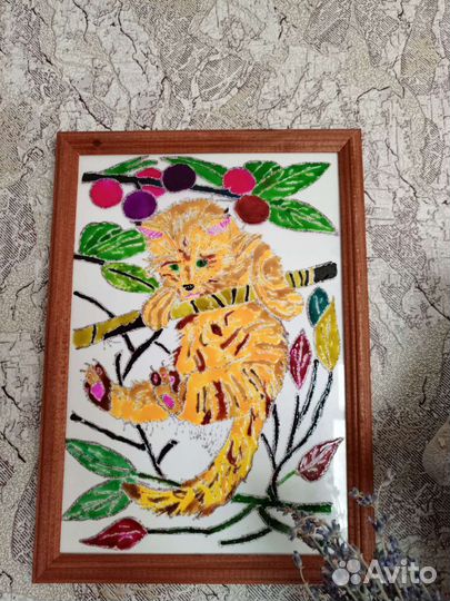 Картина витражными красками