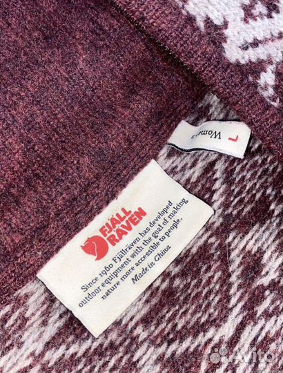 Джемпер на молнии 48/50 Fjallraven шерсть
