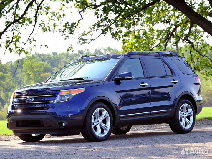 Ковер в багажник для Ford Explorer U502 3 ряд слож