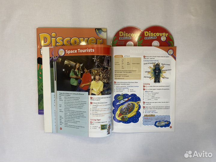 Discover English 2 / комплект (SB,WB,CD) новые