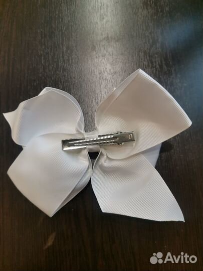 Банты для волос белые