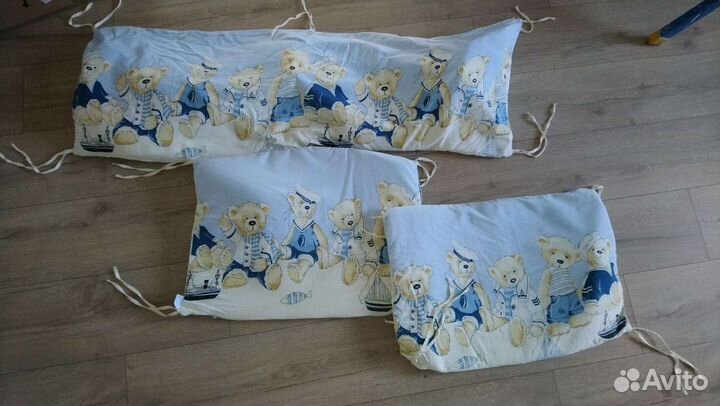 Бортики в кроватку бу, бутылочки