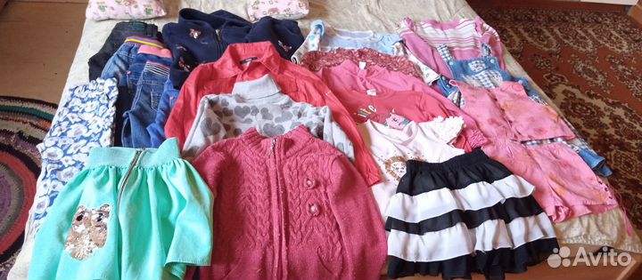 Детские вещи пакетом для девочек от 4 до 13 лет