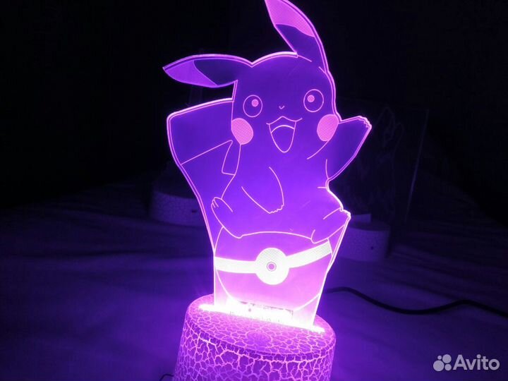 3D светильники с пультом, 10 видов, новые