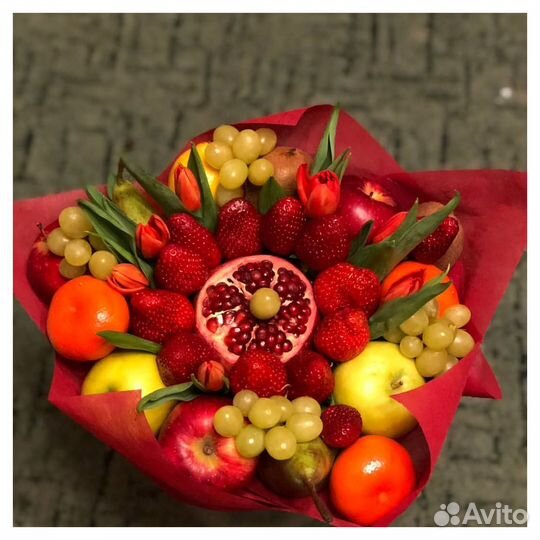 Съедобные букеты из фруктов на день рождения