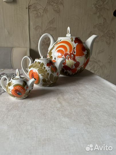 Набор три чайника 