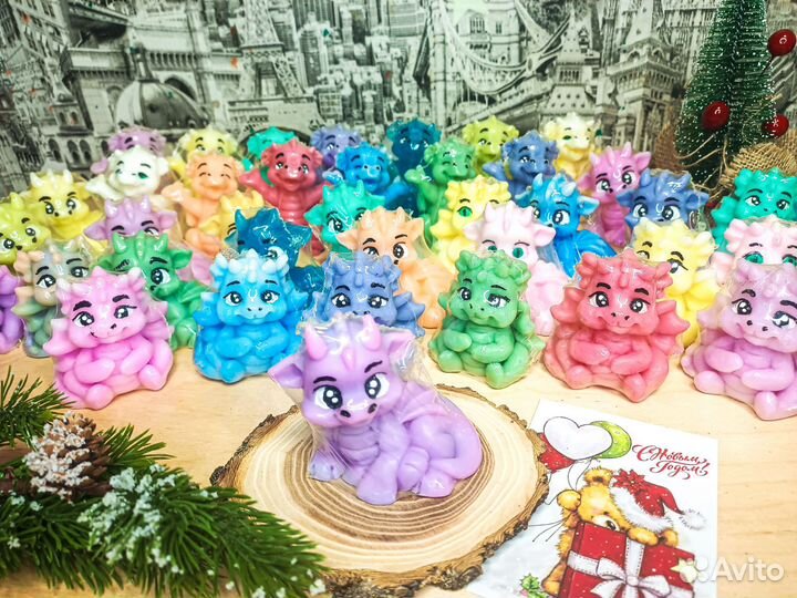 Мыло ручной работы дракон