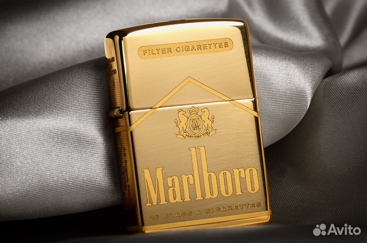 Зажигалка Зиппо 254В с грав. Пачка Marlboro, новая