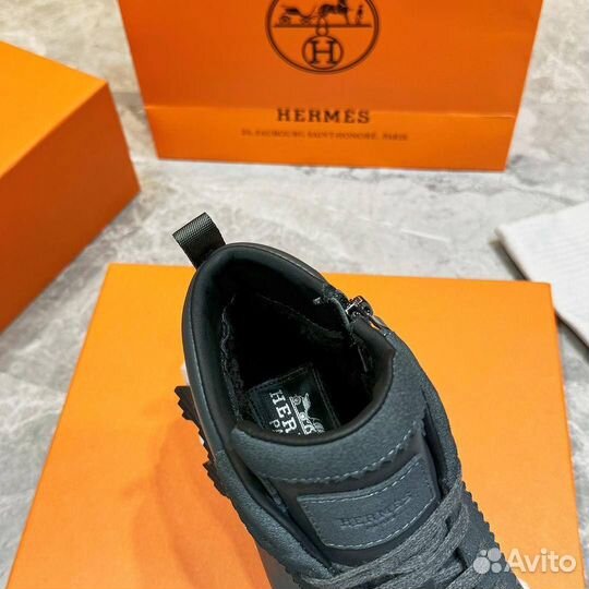 Зимние кроссовки мужские Hermes