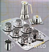 Кофейный набор Астра с позолотой 24 карата 585 пр