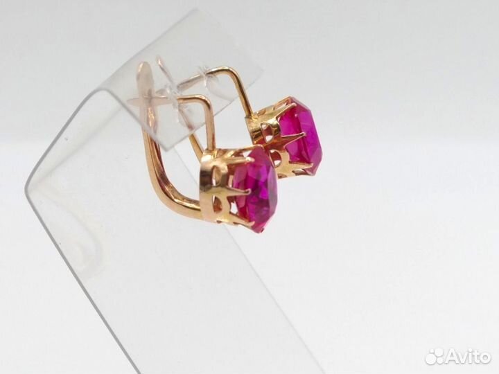 Серьги золотые 583 пробы