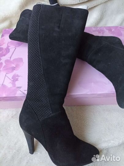 Сапоги зимние замшевые Liska 37р