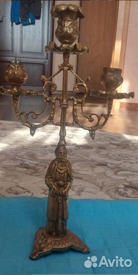 Канделябр бронза на 3 свечи