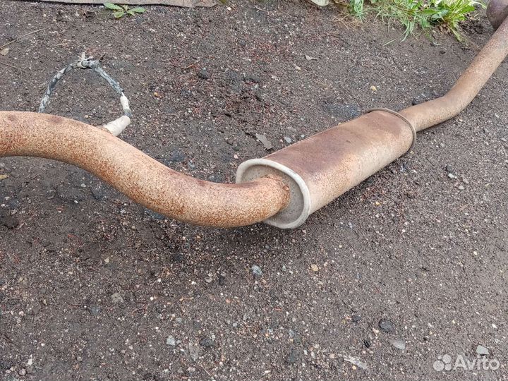 Средняя и задняя часть глушителя Нива chevrolet