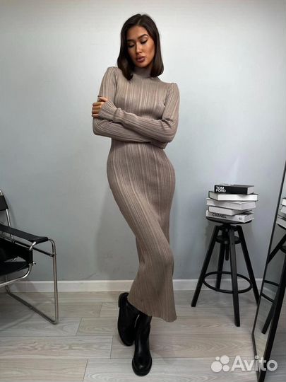 Платье лапша длинное