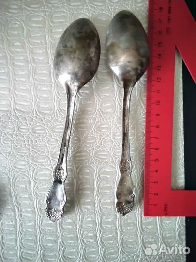 Мельхиоровые вилки и ложки