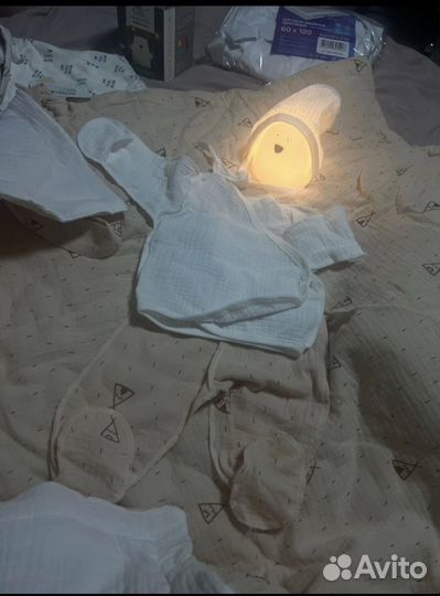 Комплект на выписку из муслина