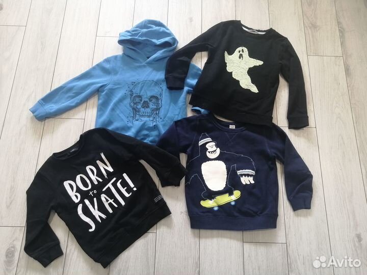 Кофты толстовки (Carter's,H&M,george) 6-8 лет
