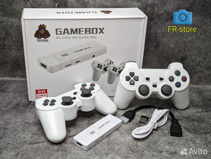 Игровая приставка ретро game stick m10 64гб