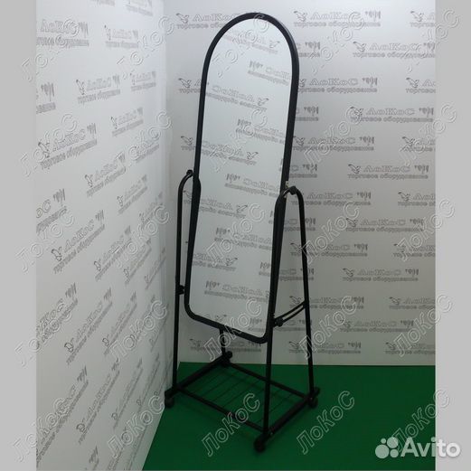 Зеркало напольное Rest на колёсах, чёрный, 450Lx1