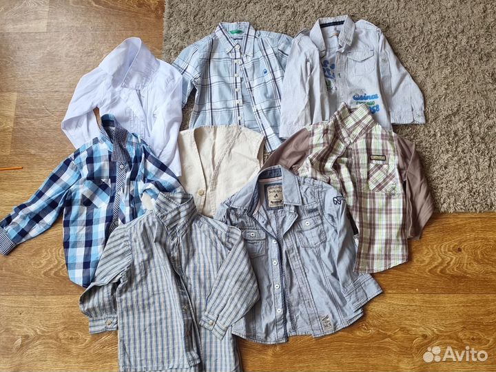 Рубашки на ребёнка до 3х-4х лет, 98 размер и 92