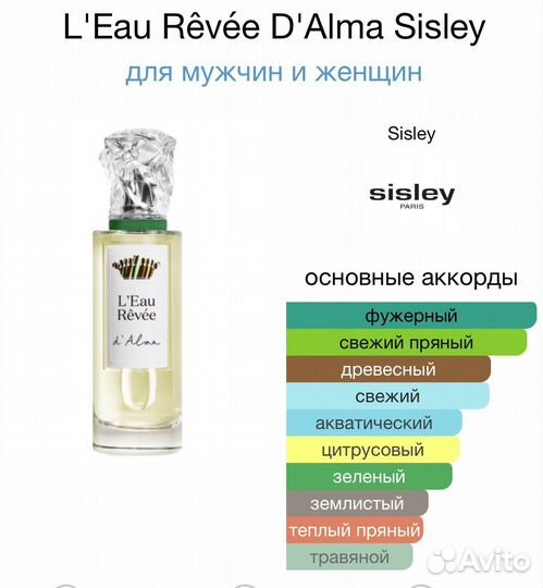 L'Eau Rêvée D'Alma Sisley, 100 мл