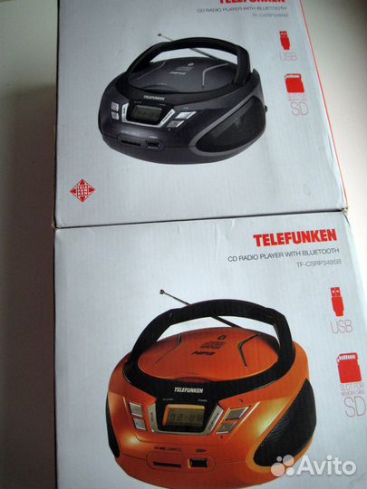 Стерео CD с Bluetooth Telefunken TF-csrp3495 новая