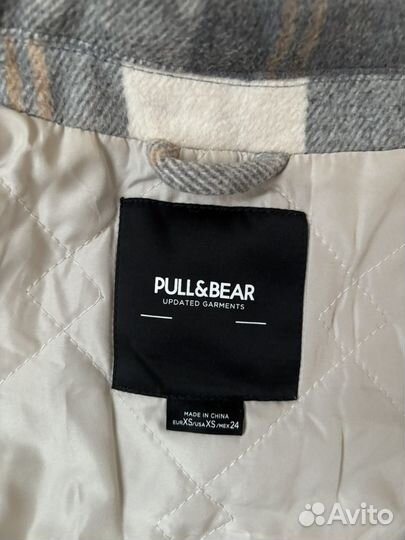 Куртка-рубашка женская pull&bear р-р XS-M