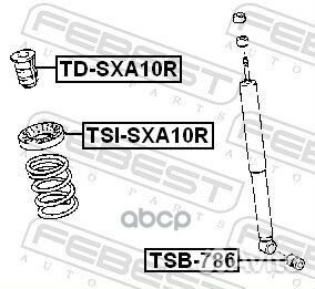 Отбойник амортизатора TD-SXA10R TD-SXA10R Febest