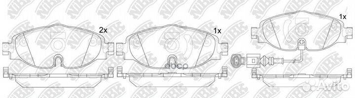 Колодки тормозные дисковые skoda octavia 1.6 20